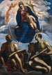Marie avec l'Enfant vénérée par Saint Marc et Saint Luc - Jacopo Tintoretto — vista dell’opera