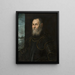 Ritratto di un ammiraglio veneziano - Jacopo Tintoretto — quadro incorniciato alla parete