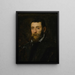 Ritratto di un uomo barbuto, forse il principe Antonio di Santacroce di Roma - Jacopo Tintoretto — quadro incorniciato alla parete