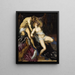 Tarquin e Lucrezia - Jacopo Tintoretto — quadro incorniciato alla parete