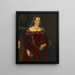 Ritratto di una dama - Jacopo Zucchi — quadro incorniciato alla parete
