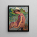 Giovane ragazza sul bordo dell'acqua - Jacqueline Marval — quadro incorniciato alla parete