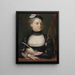 Ritratto di un'attrice francese - Jacques-Charles Allais — quadro incorniciato alla parete