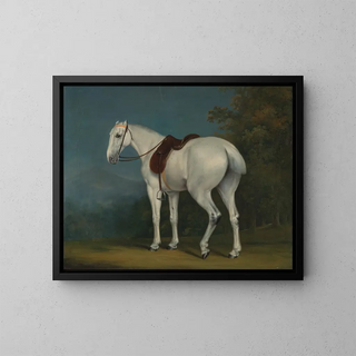 JacquesLaurent Agasse - A Ladys Grey Hunter.webp