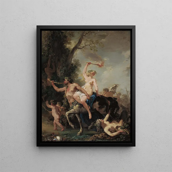 Una Baccanale - Jacques-Philippe Caresme — quadro incorniciato alla parete