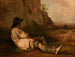 Berger che si riposa vicino a una roccia - Jacques-Raymond Brascassat — vista dell’opera