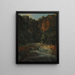 Cascata e rocce - Jacques-Raymond Brascassat — quadro incorniciato alla parete