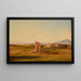 Monument funéraire sulla strada tra Roma e il ponte Nomentano - Jacques-Raymond Brascassat — quadro incorniciato alla parete