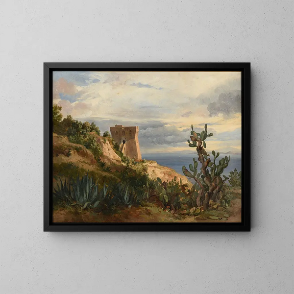 Tour au bord de la mer - Jacques-Raymond Brascassat — quadro incorniciato alla parete