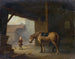 Ragazzo con un cavallo in una scuderia - Jacques Albert Senave — vista dell’opera