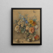 Fiori in una roulette argentata Frutta in primo piano - Jacques André Portail — quadro incorniciato alla parete