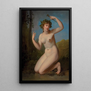 Jacques Antoine Vallin - A bacchante in a wooded grove.webp