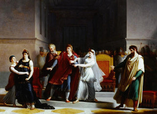 Ultima scena della tragedia Rodogune al Théâtre-Français - Jacques Augustin Pajou — vista dell’opera