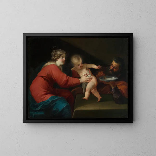 Santa Famiglia - Jacques Blanchard — quadro incorniciato alla parete