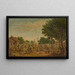 Combattimento di villaggio - Jacques Callot — quadro incorniciato alla parete