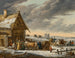 Un paesaggio invernale russo - Jacques François Joseph Swebach-Desfontaines — vista dell’opera
