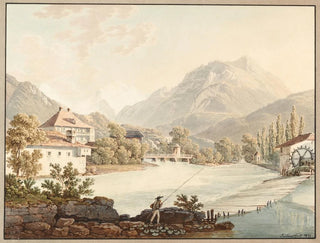 Vista di Unterseen - Jacques Henri Juillerat — vista dell’opera