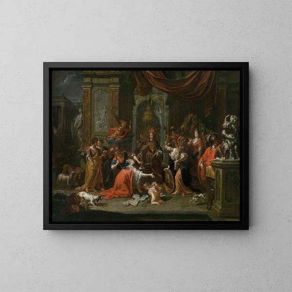 La città di Anversa onora la dinastia asburgica - Jacques Ignatius de Roore — quadro incorniciato alla parete