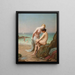 Secrets sul litorale - Jacques Joseph Léopold Loustau — quadro incorniciato alla parete