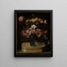 Bouquet di fiori su una scatola di cartone - Jacques Linard — quadro incorniciato alla parete