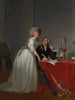 di Antoine Laurent Lavoisier 1743-1794 e Marie Anne Lavoisier Marie Anne Pierrette Paulze 1758-1836 - Jacques Louis David — vista dell’opera