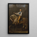 Ritratto equestre di Stanisław Kostka Potocki - Jacques Louis David — quadro incorniciato alla parete