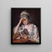 Madame François Buron - Jacques Louis David — quadro incorniciato alla parete