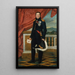 Ritratto dell'uomo politico e soldato francese Étienne Maurice Gérard - Jacques Louis David | Reproduction — quadro incorniciato alla parete