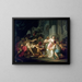La Mort de Sénèque - Jacques Louis David — quadro incorniciato alla parete