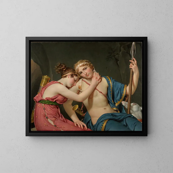 Le départ de Télémaque et d'Eucharis - Jacques Louis David — quadro incorniciato alla parete