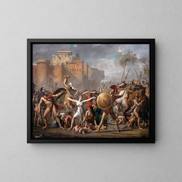 L'Intervention des Sabines - Jacques Louis David — quadro incorniciato alla parete