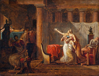 Il ritorno dei licteurs a Bruto con i corpi dei suoi figli - Studio - Jacques Louis David — vista dell’opera