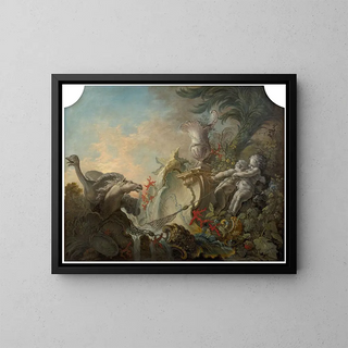 Jacques de Lajoe - Cupids hunting an ostrich.webp