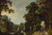 Paesaggio con un viale e un castello sull'acqua - Jacques van der Wijen — vista dell’opera