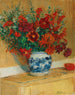 Bouquet di fiori in vaso blu - Jacques-Émile Blanche — vista dell’opera