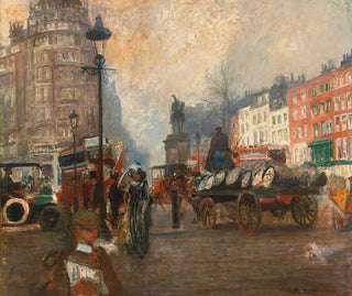 Knightsbridge visto da Sloane Street dicembre 1913 - Jacques-Émile Blanche — vista dell’opera