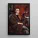 Ritratto di René Crevel 1900-1935 scrittore - Jacques-Émile Blanche — quadro incorniciato alla parete