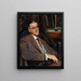 Ritratto di James Joyce 1882-1941 Autore - Jacques-Émile Blanche — quadro incorniciato alla parete