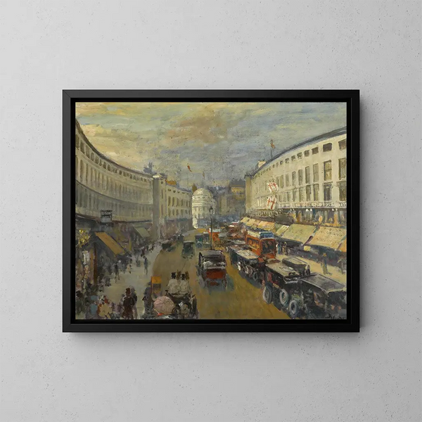 Regent Street a Londra - Jacques-Émile Blanche — quadro incorniciato alla parete