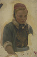 Buste d'une petite paysanne - Jakob Becker — vista dell’opera