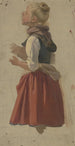 Giovane contadina - Jakob Becker — vista dell’opera