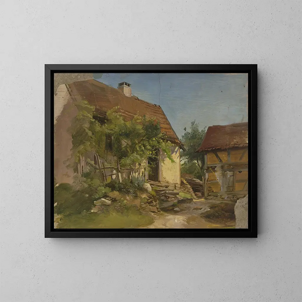 Ferme - Jakob Becker — quadro incorniciato alla parete