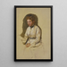 Jeune fille en blouse blanche - Jakob Becker — quadro incorniciato alla parete