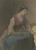 Femme assise vers la droite - Jakob Becker — vista dell’opera
