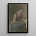 Femme assise vers la droite - Jakob Becker — quadro incorniciato alla parete