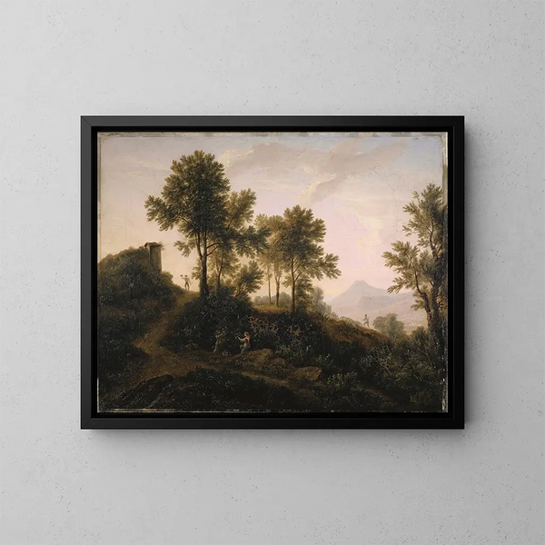 Paesaggio italiano - Jakob Christoph Miville — quadro incorniciato alla parete