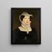 Ritratto della cognata dell'artista Rosina Miville Krug - Jakob Christoph Miville — quadro incorniciato alla parete