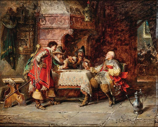 Una partita di carte - Jakob Emanuel Gaisser — vista dell’opera