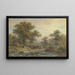 Chiaraia nella foresta di querce - Jakob Maurer — quadro incorniciato alla parete