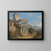 Il tempio di Ercole a Cori vicino a Velletri - Jakob Philipp Hackert — quadro incorniciato alla parete